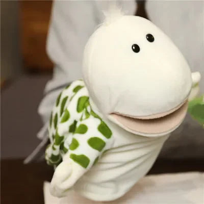 Stuffed Plush Animals Toys Hand Finger Story Puppet Kawaii Dolls Educational Baby Toys Lion Elephant Bunny Monkey Children GIft