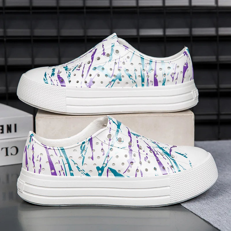 New Big Kid Casual Sandal Heightening Shoes External Wear Sandal Summer Thick Bottom Hole Cave Garden Shoes Women Beach Sandal