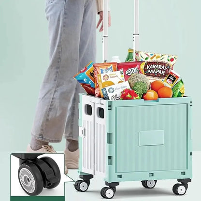 Multi functional camping vehicle, large capacity, portable, foldable, adjustable handle, outdoor picnic folding vehicle