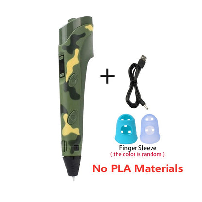 3D Printing Pen Diy Drawing Pens with Lcd Screen Pla Printing 1.75Mm Filament Birthday Christmas Toys Gifts for Kids