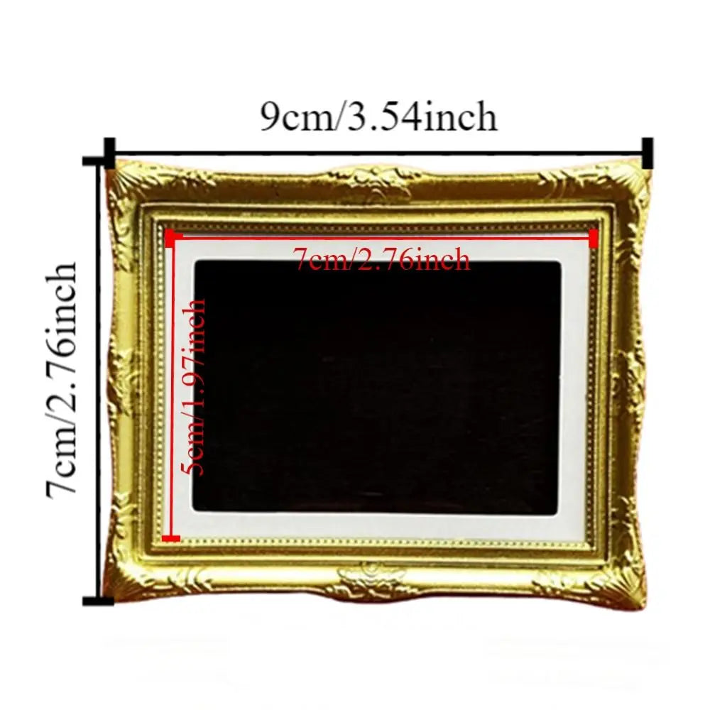 DIY Magnetic Refrigerator Photo Frame Creative Vintage Creative Fridge Magnets Desktop Ornament Detachable