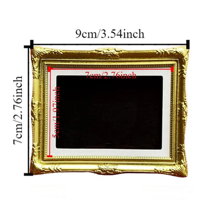 DIY Magnetic Refrigerator Photo Frame Creative Vintage Creative Fridge Magnets Desktop Ornament Detachable