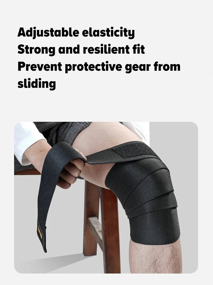 Knee Pads Sports Elastic Wrap Kneepad Support for Gym FitnessSquats Exercise Knees Protect  & Elbow Pads Braces【1PC】