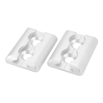 1 Pair of L Track Anchor Points Aluminium Alloy Square Tie Down Anchor Point for Airplane Motorhomes Ambulances Etc