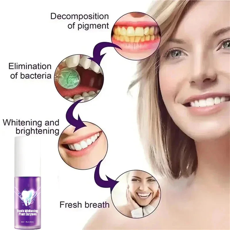 V34 Toothpaste 5D Teeth Oral Hygiene Cleaning Teeth Fresh Breath Teeth Care New