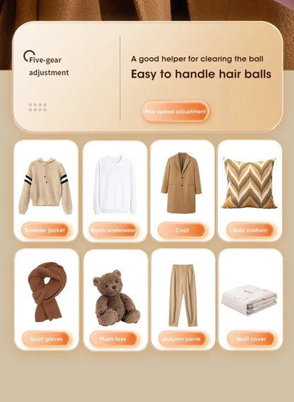 Lint Remover for Clothing Rechargeable Hair Ball Trimmer Fuzz Pellets Clothes Sweater Fabric Shaver Electric Fluff Lint Removers