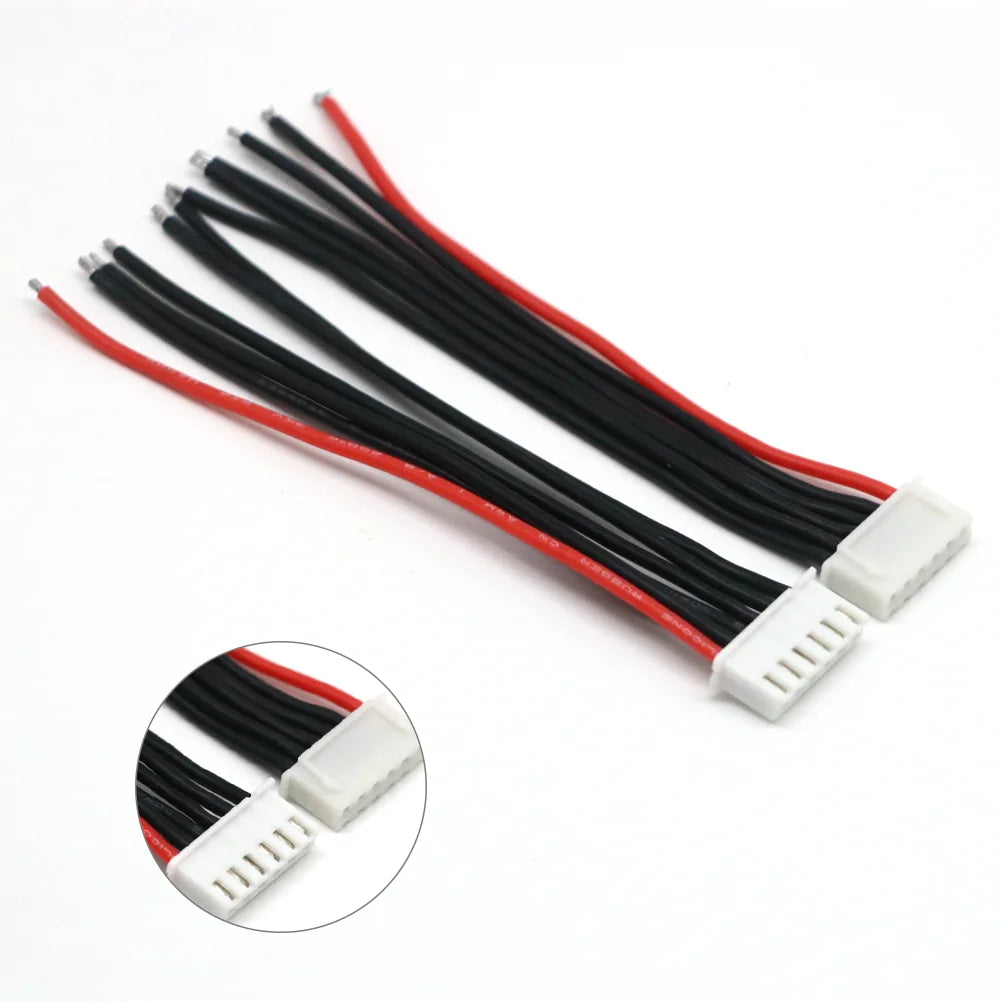 5pcs/lot 1S 2S 3S 4S 5S 6S Lipo Battery Balance Charger Cable IMAX B6 Connector Plug Wire Wholesale