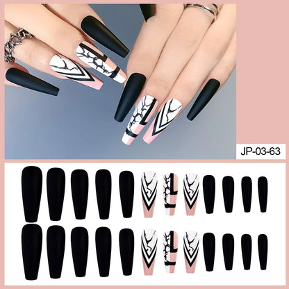 Wearing False Nails, Detachable for Foreign Trade, European and American False Nails, Ins Ballet Nail Patches, Press on Nails