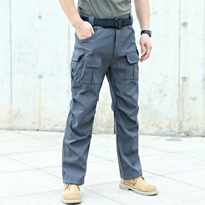 Casual Man Pants Multi-Pocket Tactical Cargo Pants Wear-resistant Combat Men's Cargo Pants Hiking Joggers Trousers