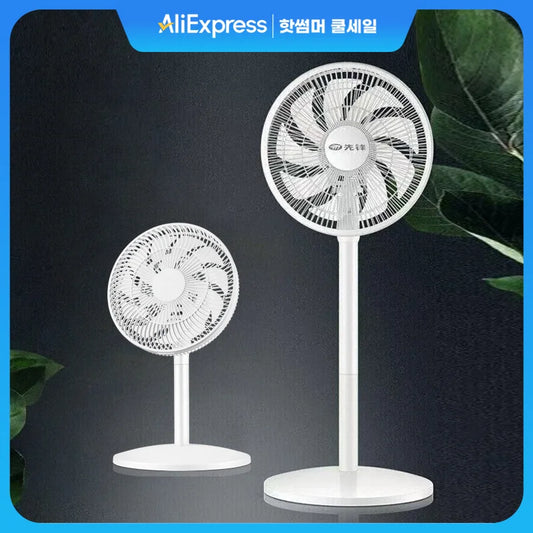 Singfun electric fan 18 Fans Wings Low Noise Strong Air Volume Reclining Desktop Two-Piece Fan