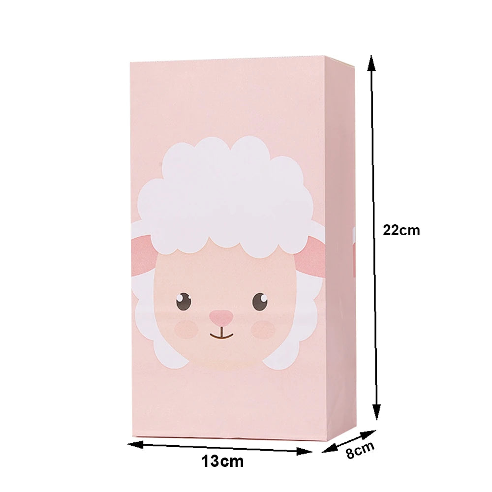 10/20/30pcs Cute Farm Animal Paper Bag Candy Bag Farm Birthday Party Supplies Gift Bag