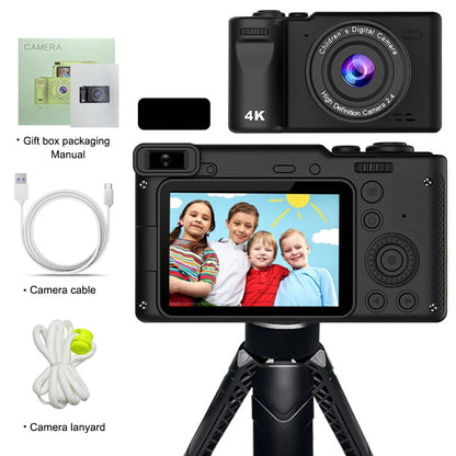HD 50MP Digital Camera Autofocus Vlogging Camera with 2.4" Large Screen Camcorder Camera For kids Beginner Camera 8x Dual Camera