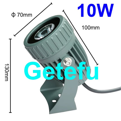 LED Lawn Light 30W/10W Wall Washer Waterproof Floodlights Narrow Beam Spot Lamp Outdoor Landscape Lighting 100-240V  DC12V 24V