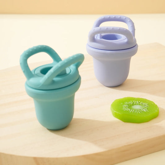 1PCS Baby Silicone Food Supplement Pacifier Pure Color Baby Tableware Portable Baby Fruit Vegatable Feeder Teether Baby Toys