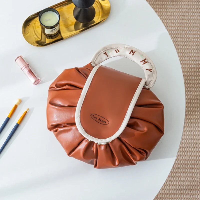 Travel Toiletry Makeup Bag   Drawstring Waterproof Large Capacity Portable Storage Bag