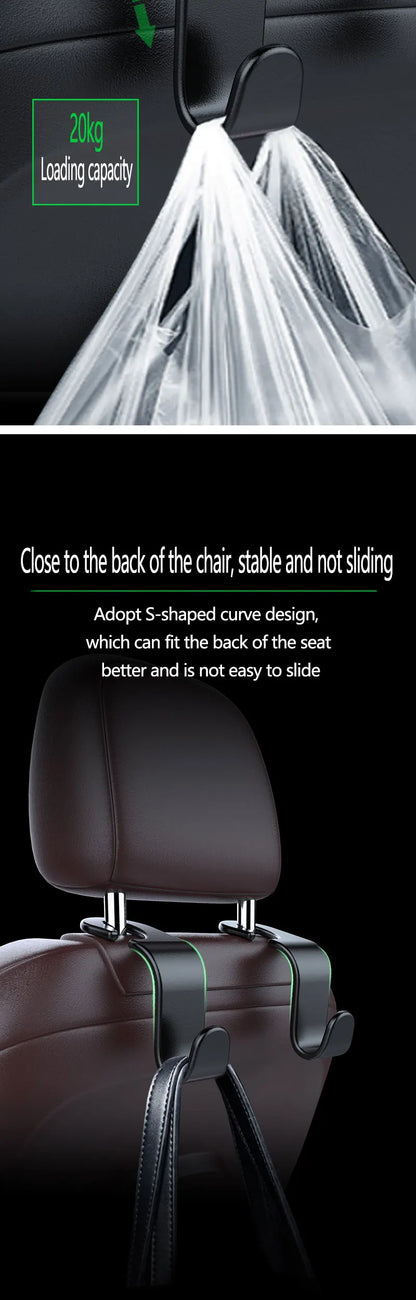Seat Back Headrest Purse Hanging Hook Car Hanger Storage Baby Accessories Round Head Shape Car Hook
