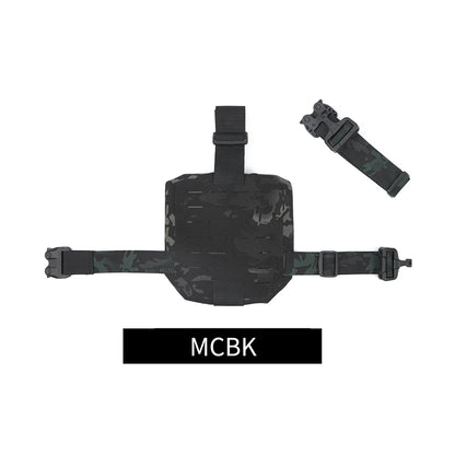 Tactical Leg Holster Magazine Pouch Hunting Airsoft Plate Carrier Molle Drop Platform Thigh Protector Glock Camping Outdoor Spor