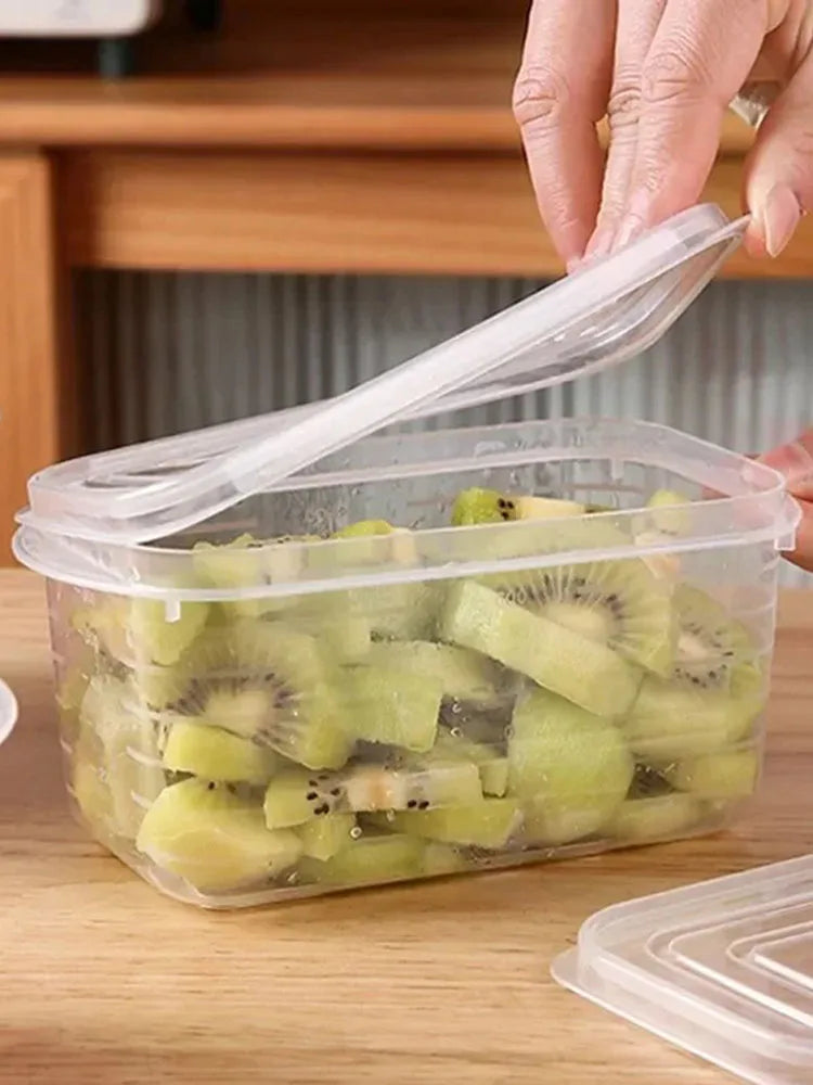 1/3/5pcs Refrigerator Storage Box Fridge Organizer Fresh Vegetable Fruit Storage Container Food Crisper Box Kitchen Organizer