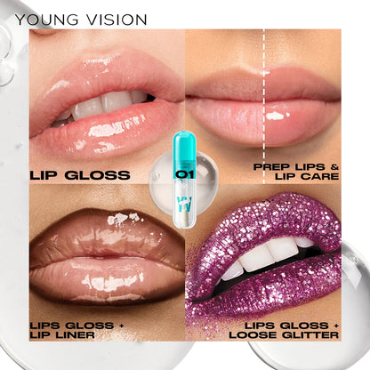 YOUNG VISION 6-Shade Avocado Long-Lasting Moisturizing Lip Stain is lightweight, non-sticky, non-stick cup lip stain