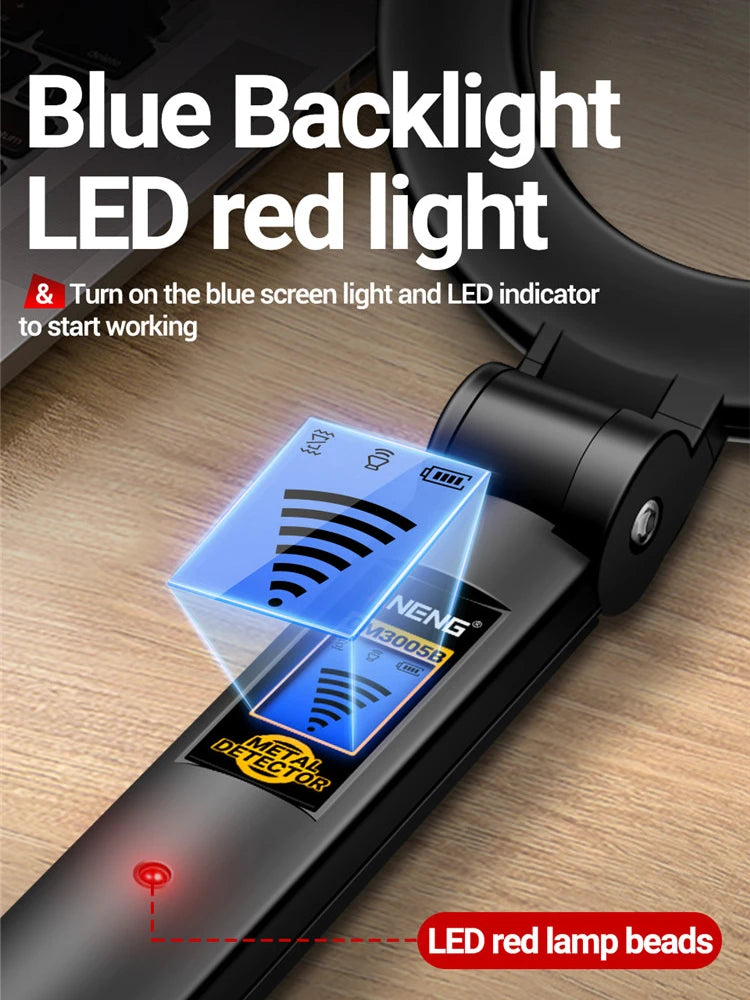 Handheld Metal Detector High Sensitivity Metal Detector Underground Multipurpose Metal Finder Buzzer & Vibration Alarm