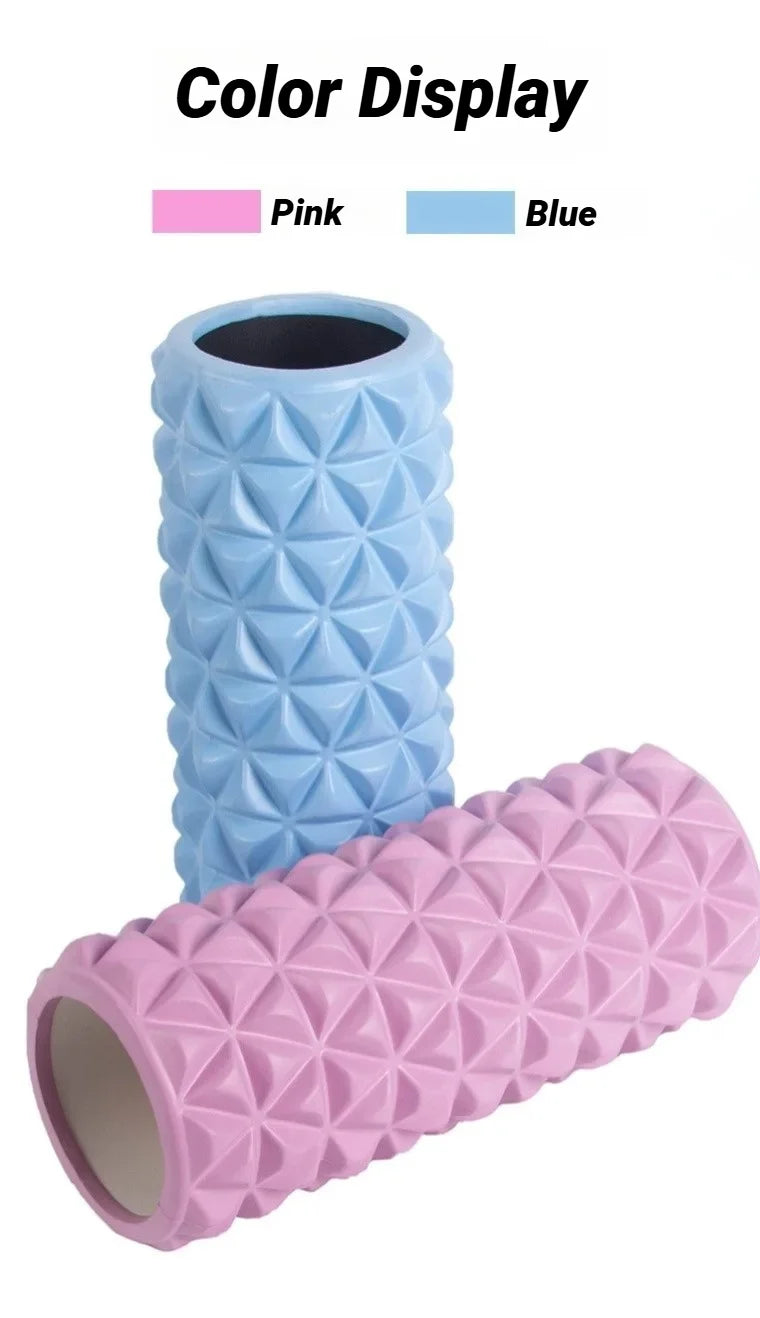 3D Diamond Foam EVA Massage Roller Hollow Yoga Column Fitness Equipment For Muscle Physiotherapy And Sports Rehabilitation Rolle