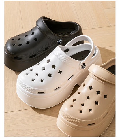Chunky Platform Clogs Shoes for Women Thick Bottom Non Slip Beach Sandals Woman Summer Fashion Wedges EVA Sandals Slippers
