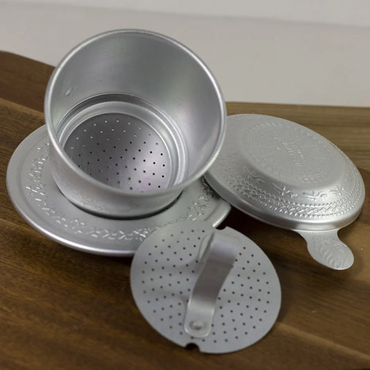 1 Set Portable Coffee Dripper Vietnamese Coffee Filter Compact Coffee Supplies Aluminum Coffee Accessories For Lovers Unique
