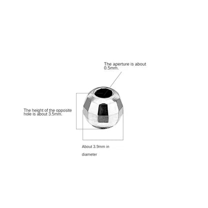 5pcsracelet DIY loose beads Thai silver laser beads silica gel beads 925 silver accessories accessories accessories accessories