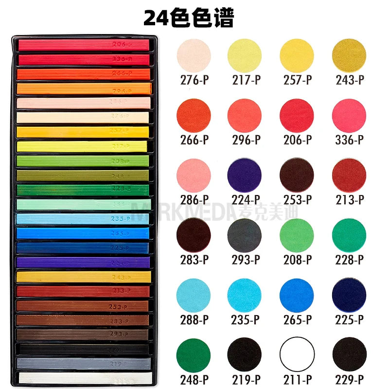 Prismacolor Artist Chalk Stick Professional Pastel Stick Square Chalk Stick 24/96 Colors Coloring Drawing Beginner Art Supplies