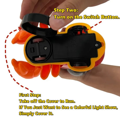 Crawling Crab Baby Toys With Music Light Up Interactive Musical Toys For Baby Dancing Crawling Toys Moving Toddler Toys 0 12