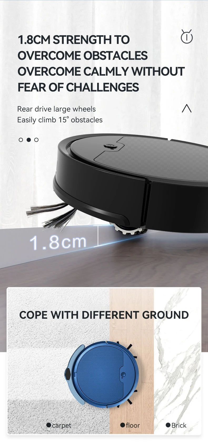 2024 New Automatic Sweeping Robot Vacuum Cleaner APP Control Water Tank Sweep And Wet Mopping Vacuum Clean Intelligent Robot