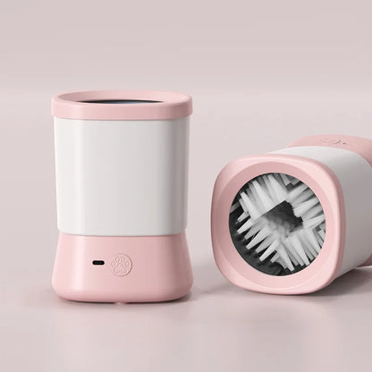 Automatic Pet Foot Washer Removable Electric Plastic Paw Cleaner Soft and Dense Bristles for Cleaning Cat Dog Paw Cleaner