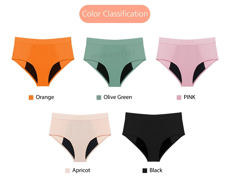 Menstrual Period Underwear High Waist Menstruation Panties Woman Abundant Flow Menstrual Cycle Absorbent Underwear Period Shorts