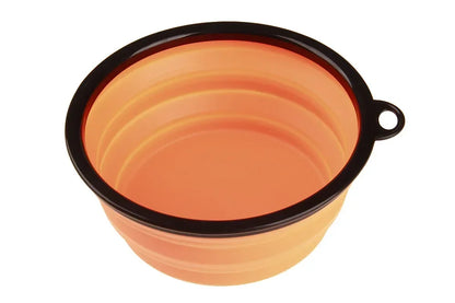 Foldable Portable Travel Feeding Bowls, Eco Friendly Silicone Pet Dog Cat Food and Water Feeder, Food Container Accessories
