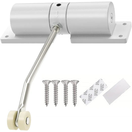 Automatic Door Closer, Automatic Safety Spring Door Hinge, Adjustable Door for Slow Closing Family Safety Door Shift Hinge Door