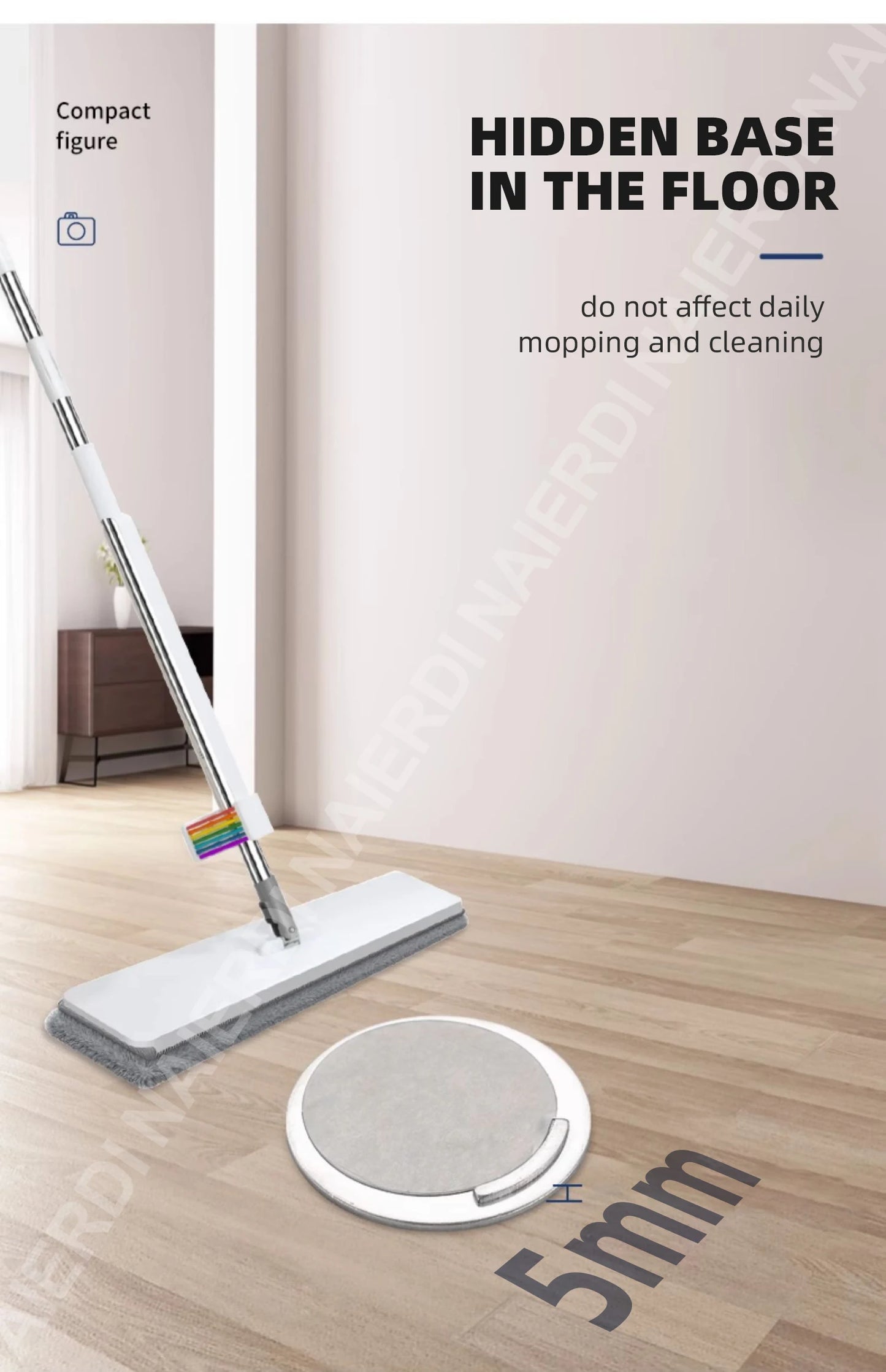 NAIERDI Magnetic Door Stopper Stainless Steel Heavy Duty Door Stop Black Nail-free Door Suction Door Holder Door Hardware