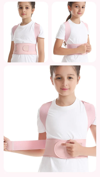 Children Back Posture Corrector Compression Shoulder Back Hunchback Correction Belts Adjustable Kids Spine Back Lumbar Support