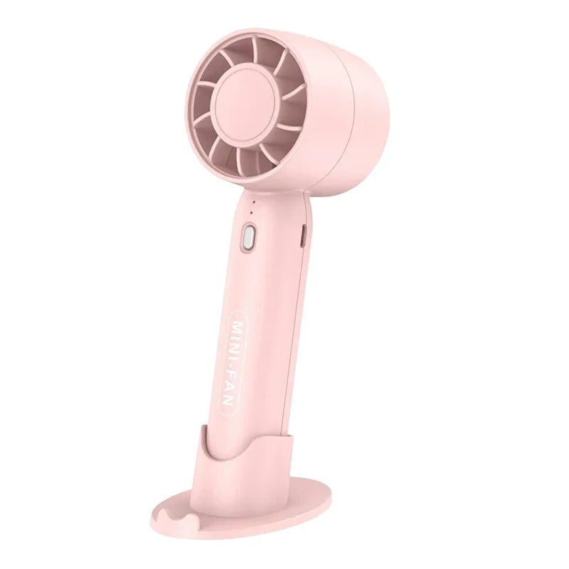 Portable Handheld Fan - 3-Speed Mini Turbo Fan, Folding & Lightweight for Students, Travelers & Office/Outdoor Cooling