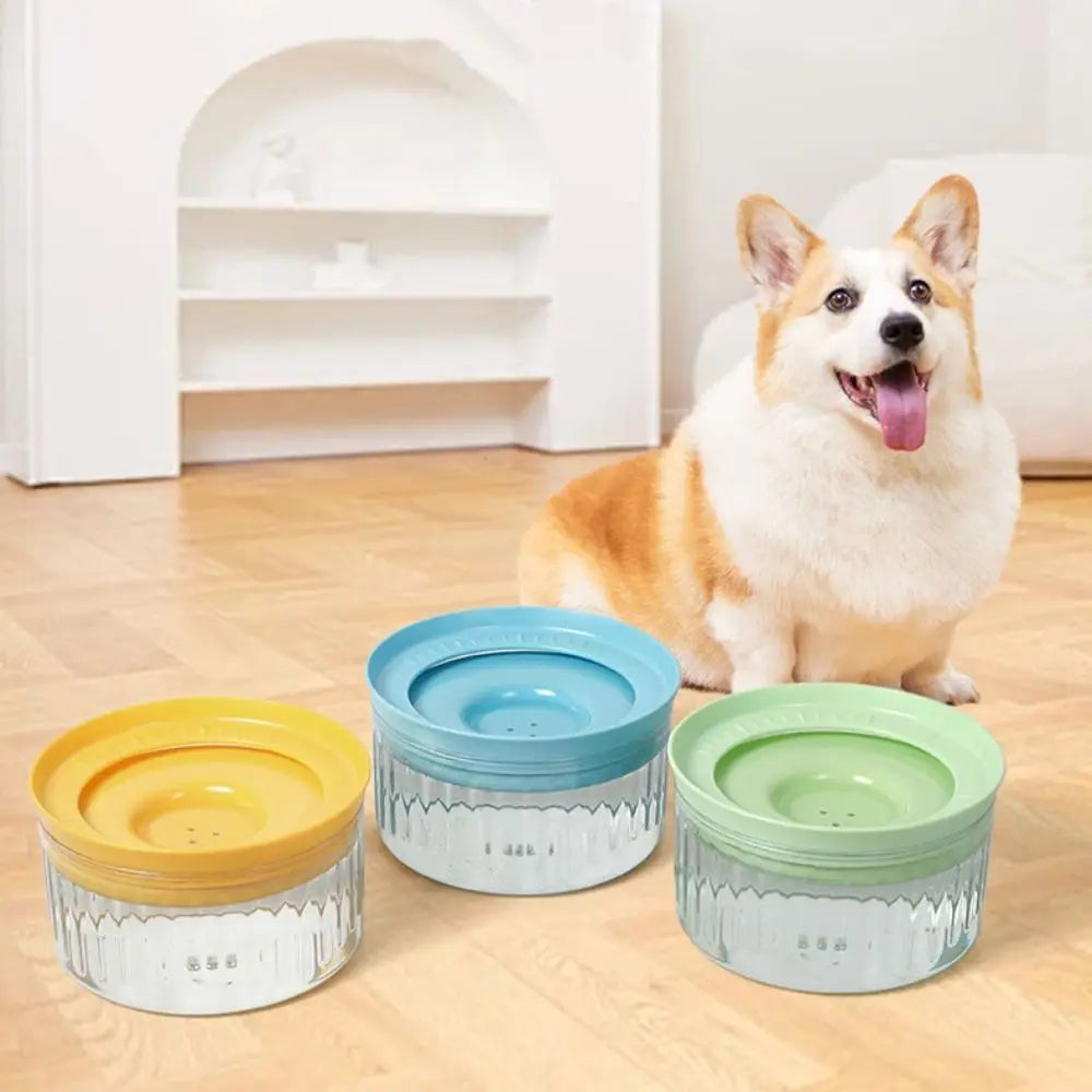 Large Capacity Pet Water Bowl Detachable Anti Splash Dog Floating Bowl Anti-tipping Anti Wetting Mouth Automatic Dog Bowl Travel