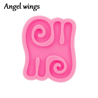 DY1206 African Tribal Symbols Badge Reel Mold Epoxy Resin, Medical,Medical, Physical Therapy, Pharmacy Nursing Chocolate Moulds