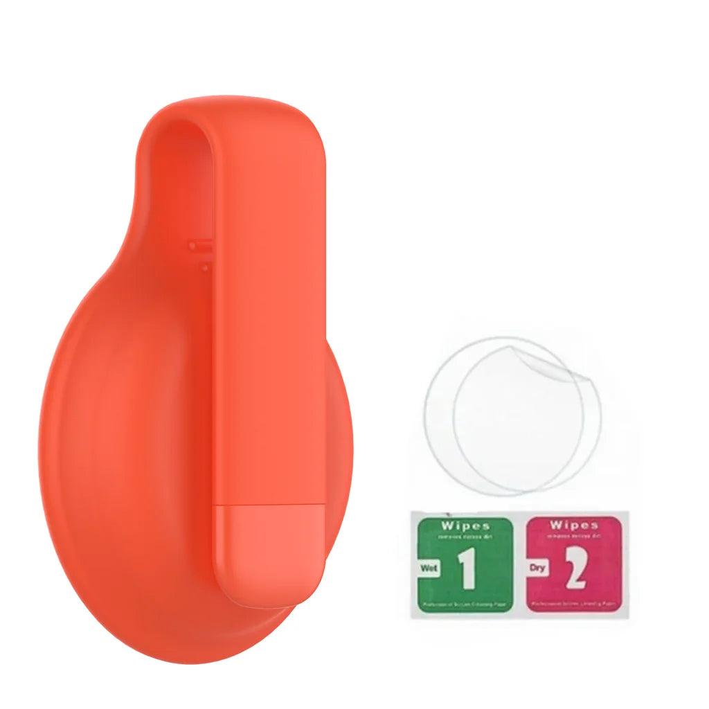 Silicone Steel Clip Compatible with Apple AirTag - Protective Silicone Clip for Tracker Protect Keychain Silicone Cover