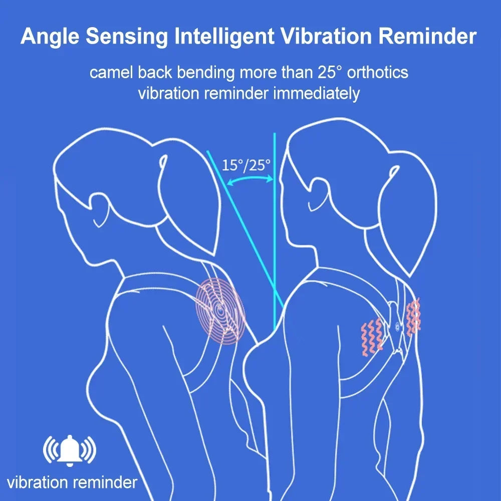 Smart Back Posture Corrector Spine Clavicle Brace Support Belt Vibration Shoulder Training Adjustable Adult Child Strap Health