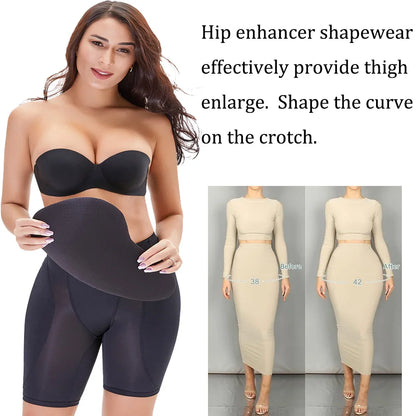Shapewear Hip Enhancer Panties Women Low Waist Body Shaper Butt Padded Underwear Hip pads