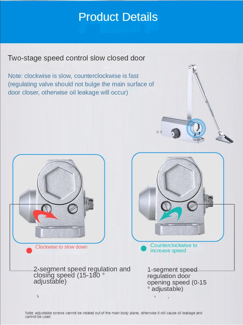 Door closer home push-pull unit door door close artifact fireproof anti-theft door hydraulic automatic buffer silent door closer