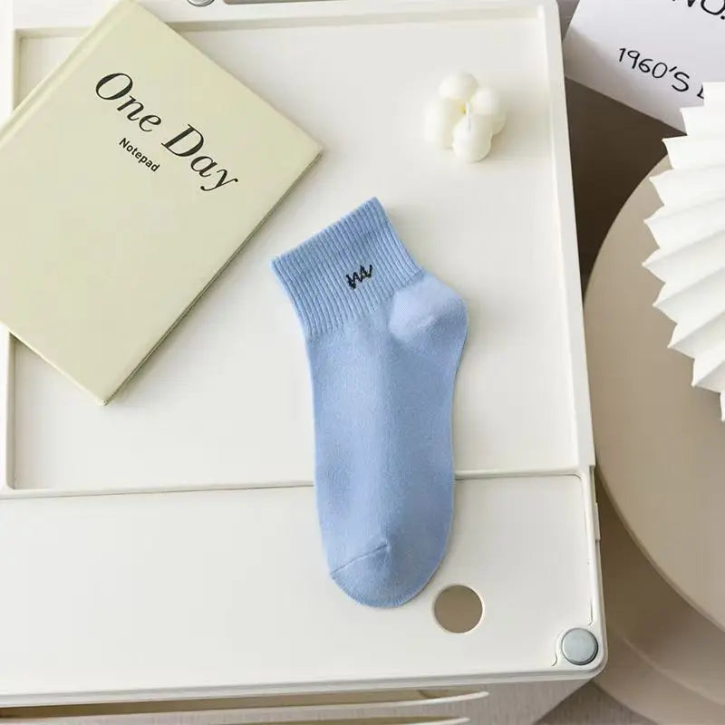 5 pairs of short sports socks for one sale, comfortable and breathable short socks sock