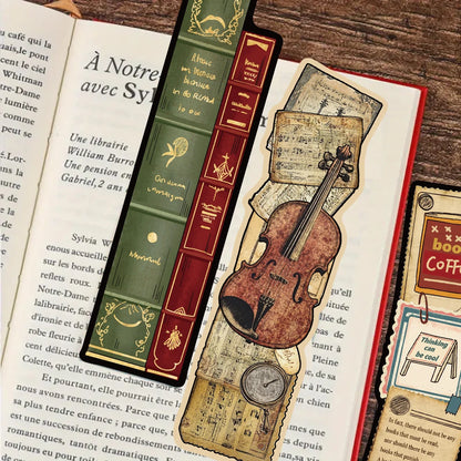30pcs Irregular Vintage Reading Bookmarks Reading Pages Books Annotated Stationary Supplies Paper Cards Students Creative Gifts