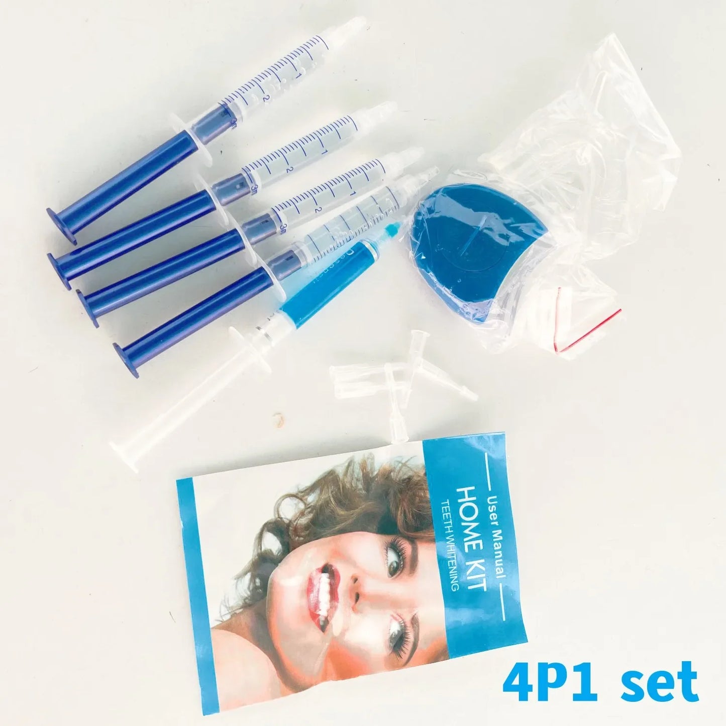 Home Use Teeth Whitening Kit with led light Care Oral Hygiene Tooth Whitener Bleaching White 44% Peroxide teeth brush BULK