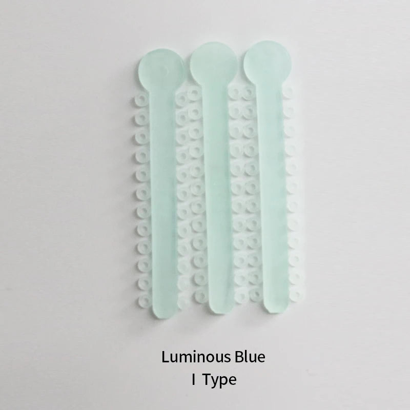 Dental Night-Light Luminous Ligature O Tie /I Tie for Orthodontic Brace Yellow Blue Green Dental Material