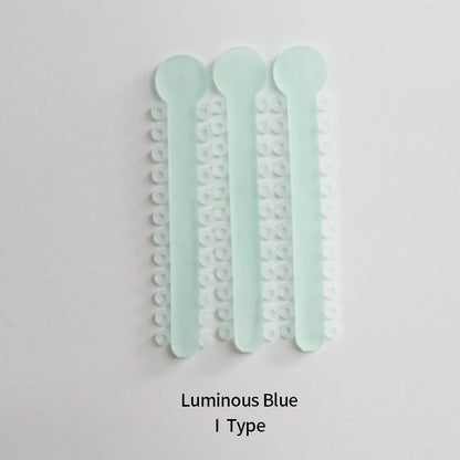 Dental Night-Light Luminous Ligature O Tie /I Tie for Orthodontic Brace Yellow Blue Green Dental Material