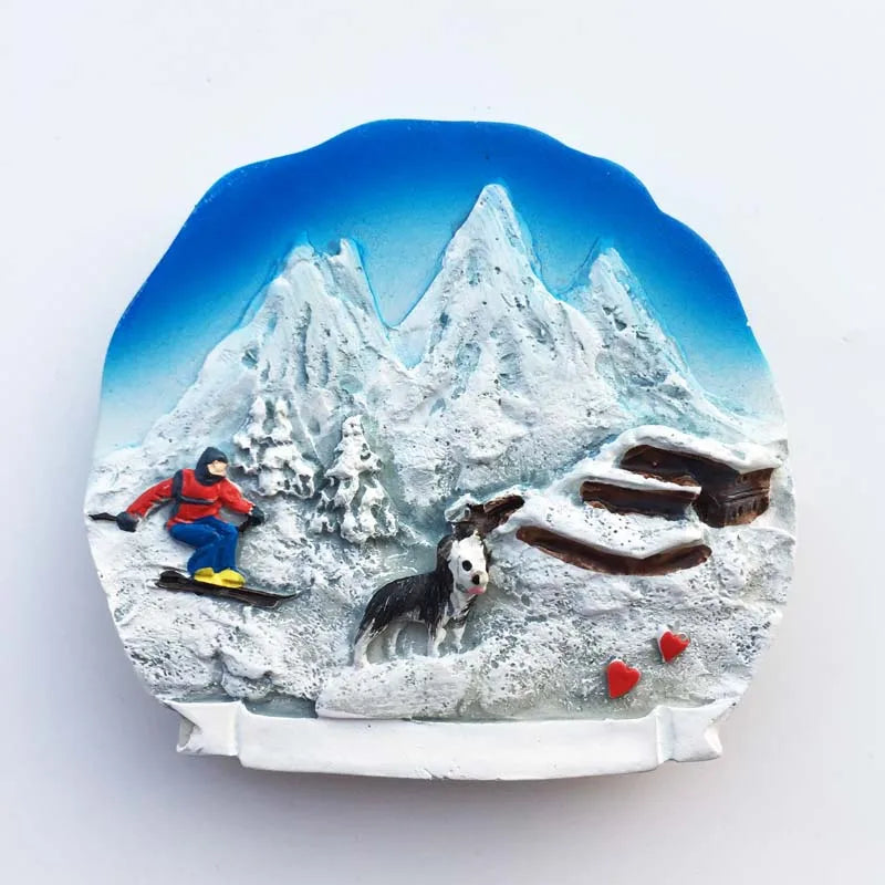 Europe Switzerland 3D Fridge Magnets Tourism Souvenir Refrigerator Magnets Sticker Collection Handicraft Decoration Articles